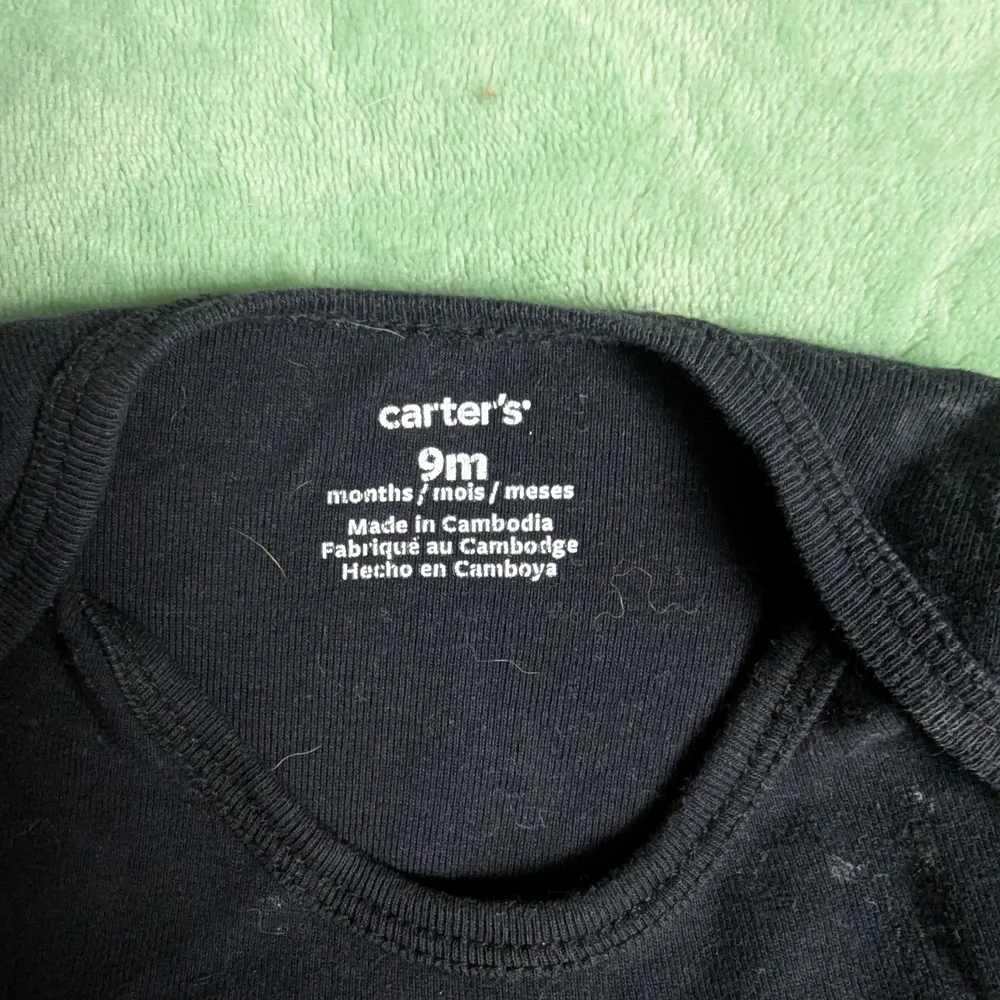 Carter's Infant Skeleton Body Suit 9 month